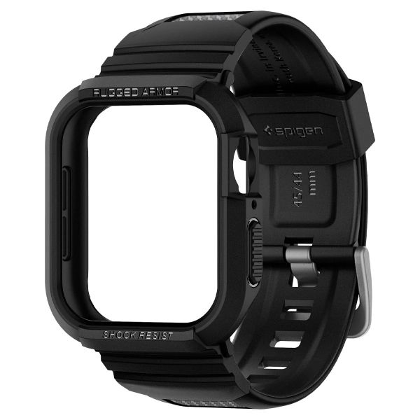    21 Spigen  Apple Watch 45mm/44mm Rugged Armor Pro, Black 062CS25324 -  4