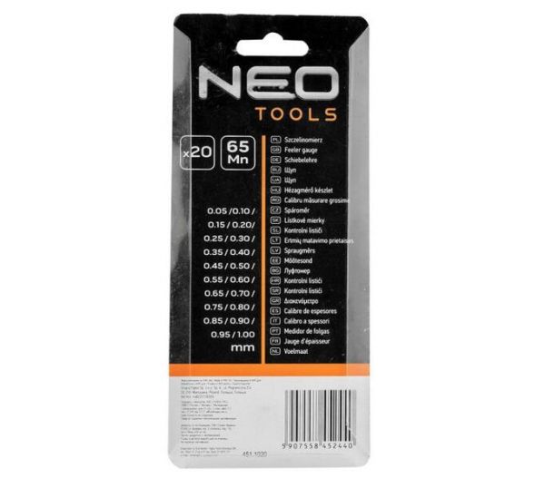 Neo Tools  ,  20 , 0.05 - 1.0  11-191 -  3