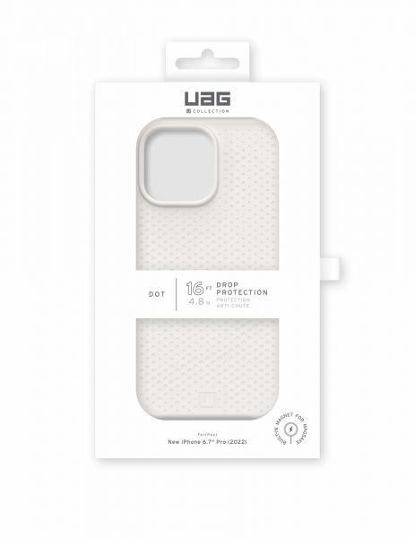  UAG  Apple iPhone 14 Pro Max Dot Magsafe, Marshmallow 114083313535 -  10