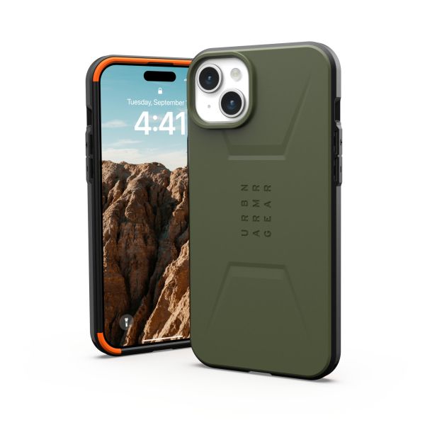 UAG   Apple iPhone 15 Plus Civilian Magsafe, Olive Drab 114306117272 -  2