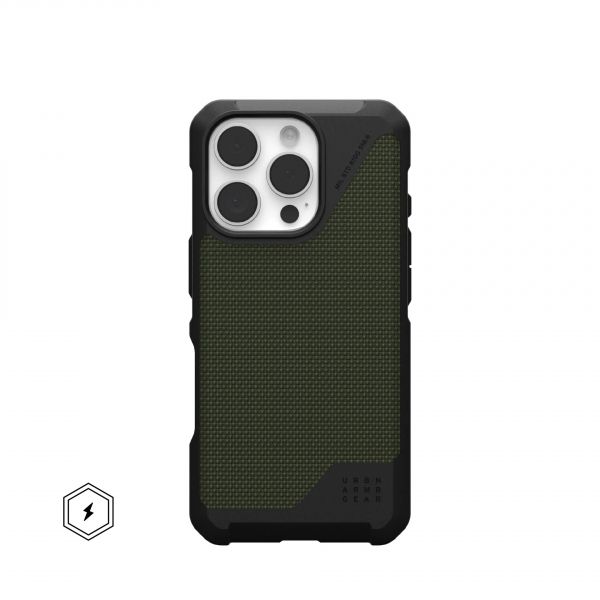 UAG   iPhone 16 Pro, Metropolis LT Magsafe, Kevlar Olive 114452113972 -  1