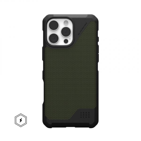 UAG   iPhone 16 Pro Max, Metropolis LT Magsafe, Kevlar Olive 114453113972 -  1