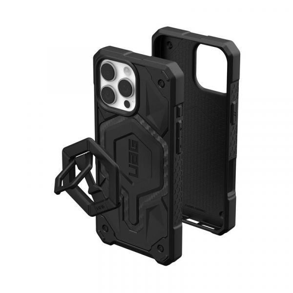 UAG + -  iPhone 16 Pro Max, Monarch Pro Magsafe, Carbon Fiber/Black Stand 1144571BV01 -  1