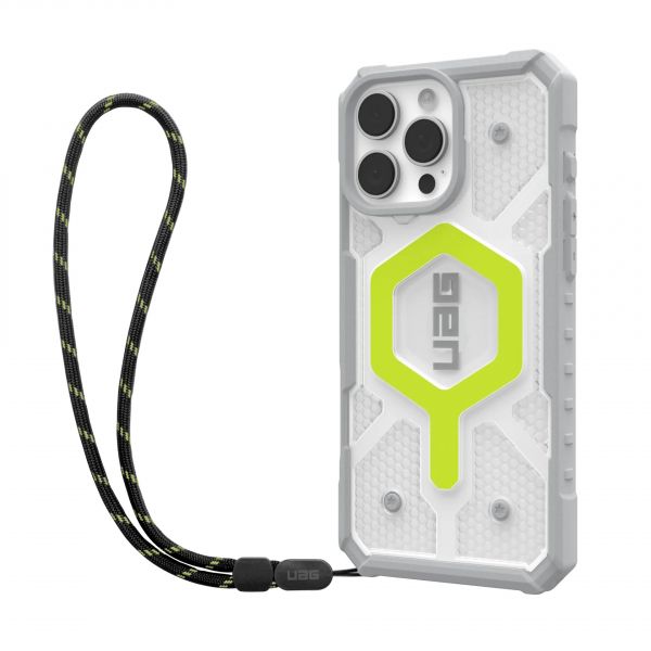 UAG +  iPhone 16 Pro Max, Pathfinder Clear Magsafe Bundle, Active Neon Lanyard 1144651BV01 -  2