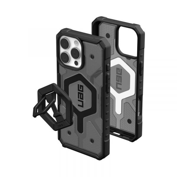 + - UAG  iPhone 16 Pro Max, Pathfinder Clear Magsafe, Ash/Black Stand 1144651BV02 -  1