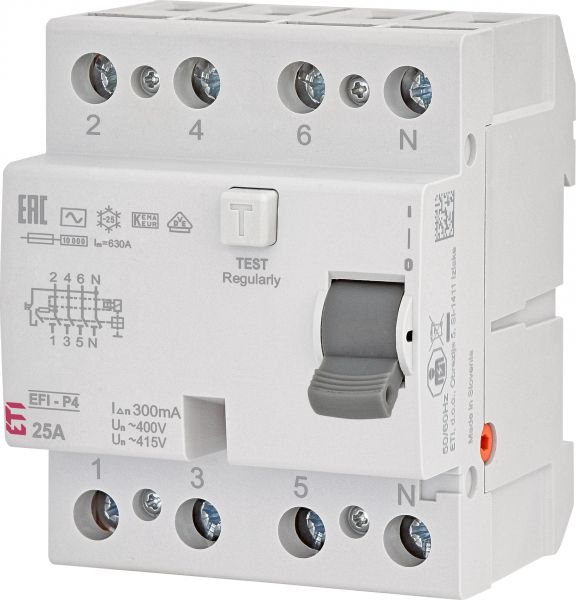 ETI   () 4 EFI-P4 25/0,3  AC (10kA) 2061631 -  1