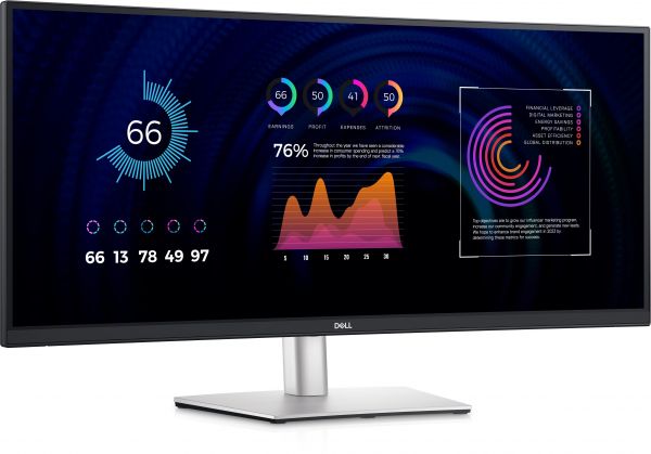  DELL 34" P3424WE HDMI, DP, USB-C, RJ-45, IPS, 3440x1440, 21:9, sRGB 99%, CURVED, HAS 210-BGTY -  1