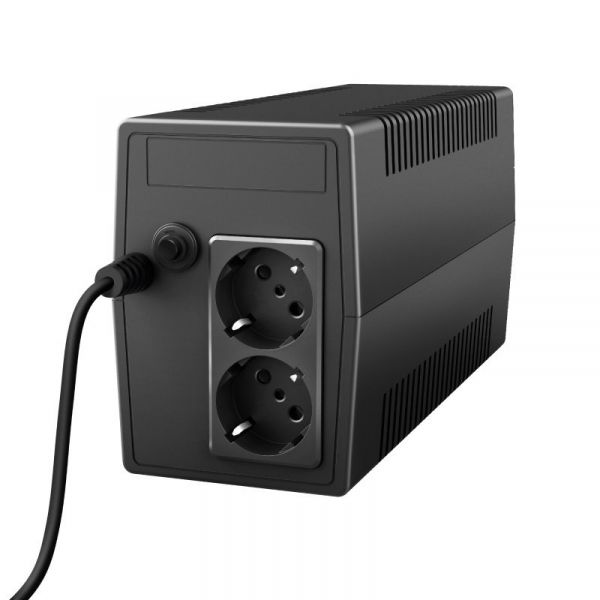  Trust Paxxon 800VA UPS with 2 standard wall power outlets BLACK 23503_TRUST -  2