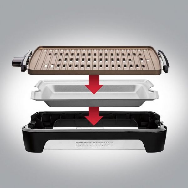  Russell Hobbs George Foreman 25850-56 Smokeless BBQ Grill (23861036001) -  17