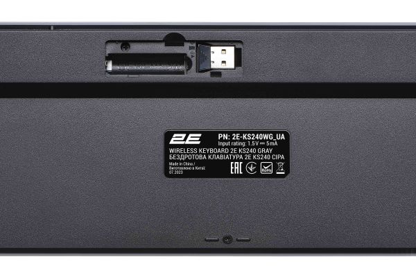   2E KS240 110key, WL/BT, EN/UK, - 2E-KS240WG_UA -  3