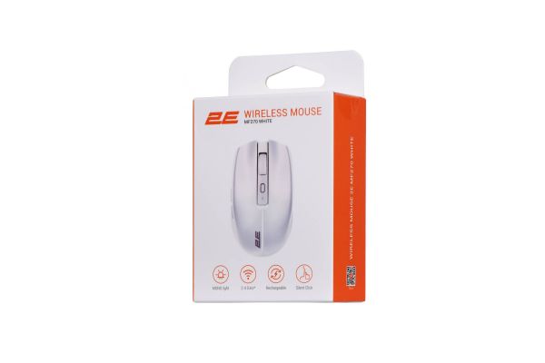  2E MF270 Silent Rechargeable WL White 2E-MF270WWH -  2