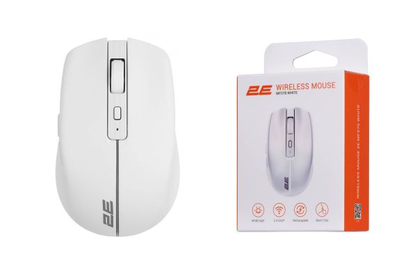  2E MF270 Silent Rechargeable WL White 2E-MF270WWH -  3