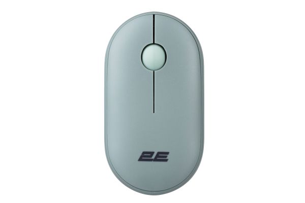  2E MF300 Silent Wireless/Bluetooth Ashen Green (2E-MF300WGN) -  1