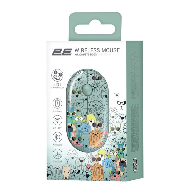 2E  MF300 PETS:DOGS Silent WL BT,  2E-MF300WPETSGN -  2