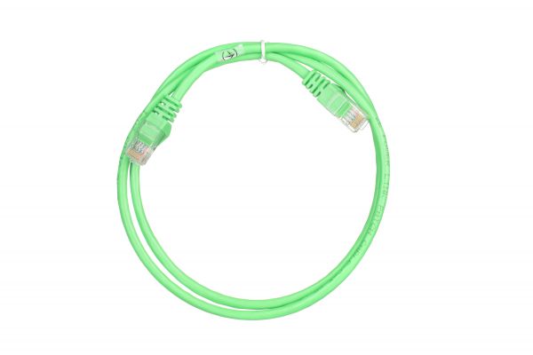 2E Cat 5e, UTP, RJ45, 26AWG ,7/0.16 CCA, 1.00 m, PVC, Green 2E-PC5ECA-100GRN -  2