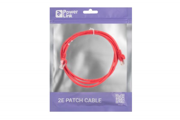 2E Cat 5e, UTP, RJ45, 26AWG ,7/0.16 CCA, 1.50 m, PVC, Red 2E-PC5ECA-150RD -  3