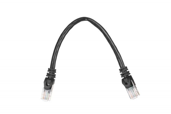 2E Cat 6, UTP, RJ45, 26AWG, 7/0.16 Cu, 0.20 m, PVC, Black 2E-PC6COP-020BK -  2