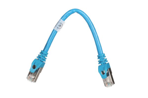 - 2E Cat 6,S-FTP   ,RJ45, 42 27AWG ,7/0.14 Cu, 0.20 m, PVC,Blue 2E-PC6SFTPCOP-020BL -  2