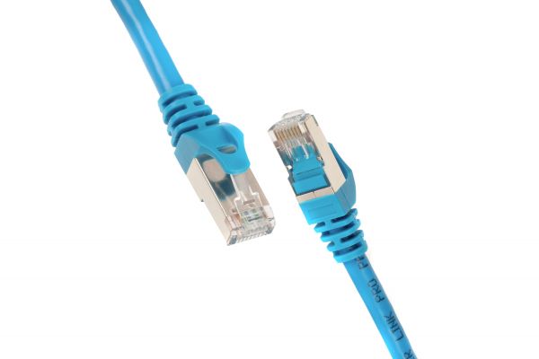 2E Cat 6, S-FTP .   , RJ45, 42 27AWG, 7/0.14 Cu, 0.20 m, PVC, Blue 2E-PC6SFTPCOP-020BL -  1