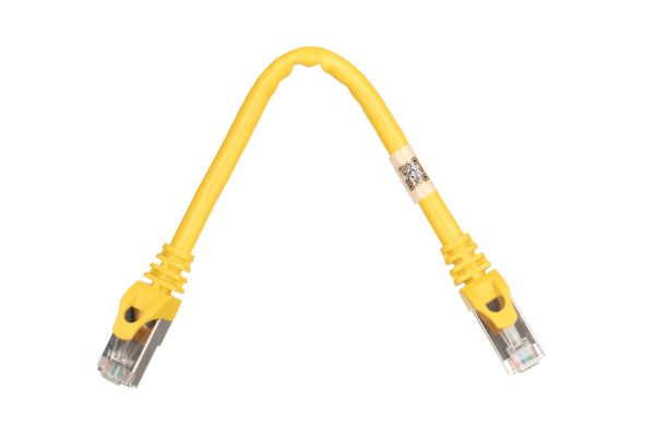 - 2E Cat 6,S-FTP   ,RJ45, 42 27AWG ,7/0.14 Cu, 0.20 m, PVC,Yellow 2E-PC6SFTPCOP-020YLW -  2