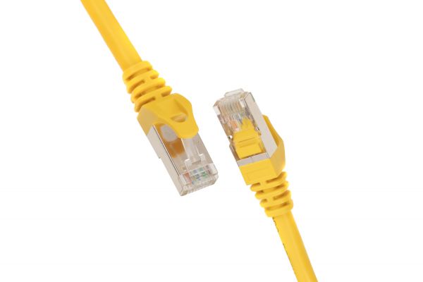 2E Cat 6, S-FTP .   , RJ45, 42 27AWG, 7/0.14 Cu, 0.20 m, PVC, Yellow 2E-PC6SFTPCOP-020YLW -  1