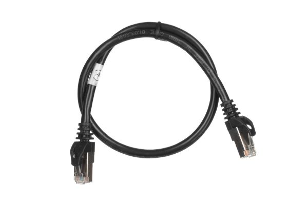 2E Cat 6, S-FTP .   , RJ45, 42 27AWG, 7/0.14 Cu, 0.50 m, PVC, Black 2E-PC6SFTPCOP-050BK -  2