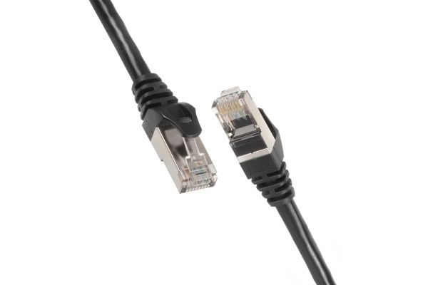 - 2E Cat 6,S-FTP   ,RJ45, 42 27AWG ,7/0.14 Cu, 0.50 m, PVC,Black 2E-PC6SFTPCOP-050BK -  1