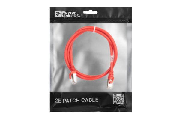 2E Cat 6, S-FTP .   , RJ45, 42 27AWG, 7/0.14 Cu, 1.00 m, PVC, Red 2E-PC6SFTPCOP-100RD -  3