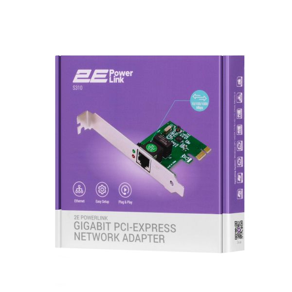 2E   PowerLink S310 1xGE, PCIExpress x1 2E-S310 -  5