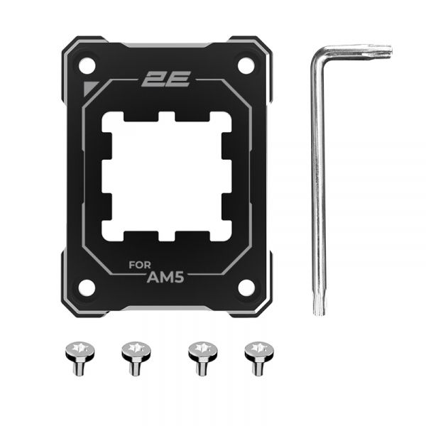     2E Gaming Air Cool SCPB-AM5, Aluminum, Black 2E-SCPB-AM5 -  2