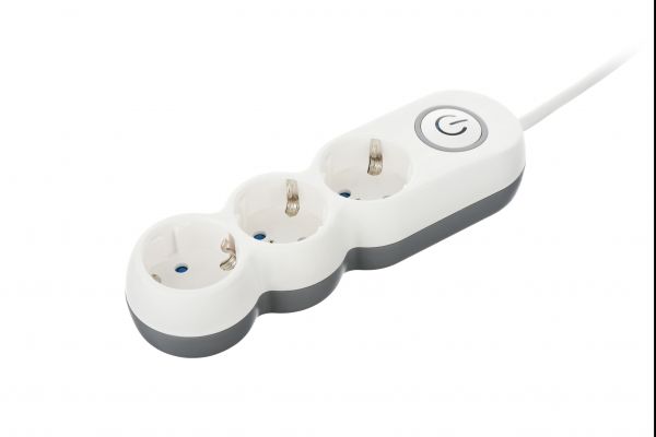 2E   Plus 3XSchuko  , 3G*1.0, 3, white 2E-U03VES3M -  2