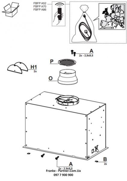  Franke FBFE XS A70 (305.0665.361) -  11