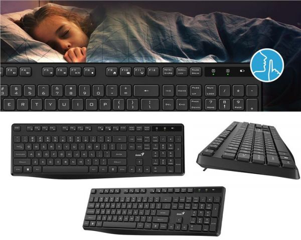 Genius   KB-7200, 104key, WL, EN/UKR,  31320002406 -  1