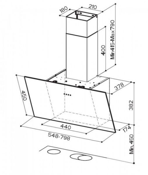 Faber  , 55, 11693, Tweet Ev8 Led Bk A55,  330.0529.664 -  5