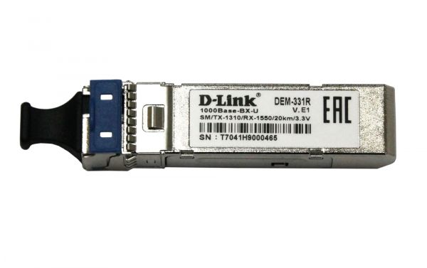 SFP- 331R/20KM 1x1000Base-BX-U, WDM, SM 20, LC 331R/20KM -  1