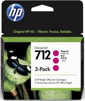  HP No.712 DesignJet 230/630 Magenta 3-Pack 29-ml 3ED78A -  1