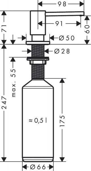     Hansgrohe A41, 500,  40438000 -  2