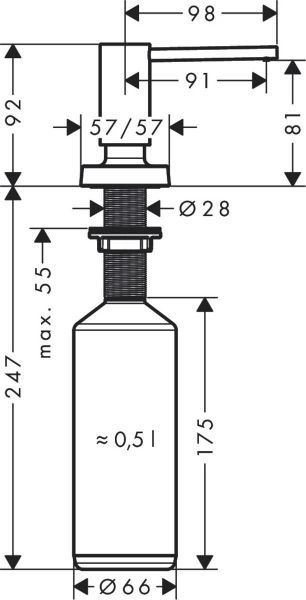 Hansgrohe     A71, 500,   40468670 -  5