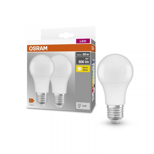   2 OSRAM LED E27 8.5 2700 806 A60 4058075152656 -  1