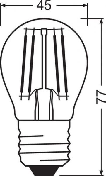   OSRAM LED P60 5.5W (806Lm) 2700K E27  4058075434882 -  3