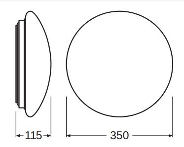 LEDVANCE   SF Circular LED 350 18W/4000K IP44 4058075617964 -  6