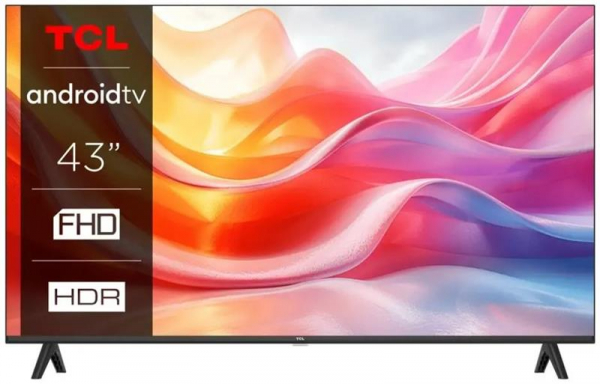  43" TCL LED FHD 60Hz Smart Android TV Black 43L5A -  1