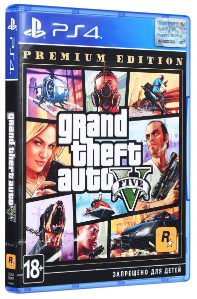   PS4 Grand Theft Auto V Premium Edition, BD  5026555424271 -  2