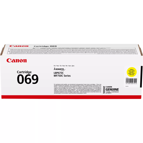  Canon 069 MF752Cdw/MF754Cdw/LBP673Cdw Yellow (1900 ) 5091C002 -  1