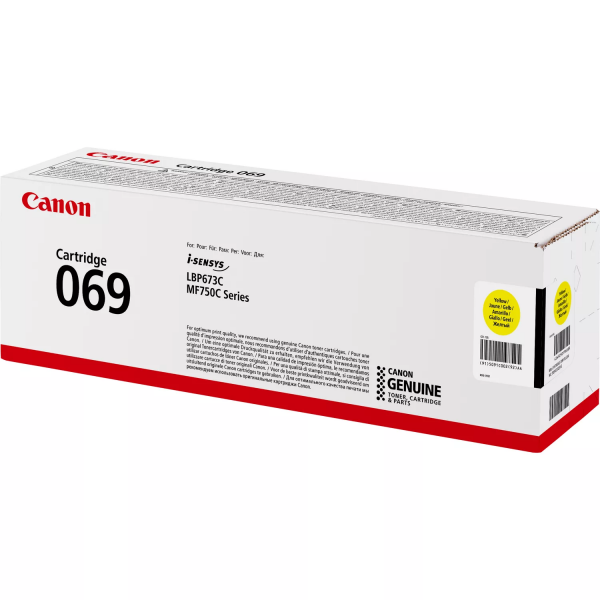  Canon 069 MF752Cdw/MF754Cdw/LBP673Cdw Yellow (1900 ) 5091C002 -  3