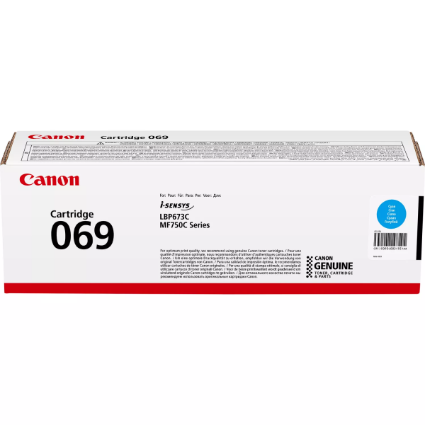 Canon  069 MF752Cdw/MF754Cdw/LBP673Cdw Cyan (1900 ) 5093C002 -  1