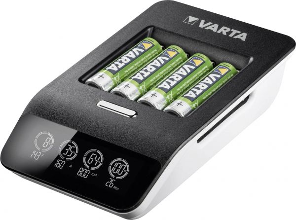   VARTA LCD Ultra Fast Plus Charger +  NI-MH AA 2100 , 4 . 57685101441 -  2