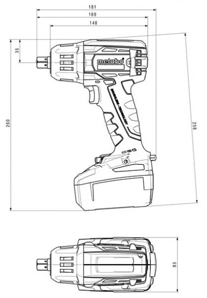 Metabo   SSW 18 LTX 400 BL, , 18,     602205890 -  4