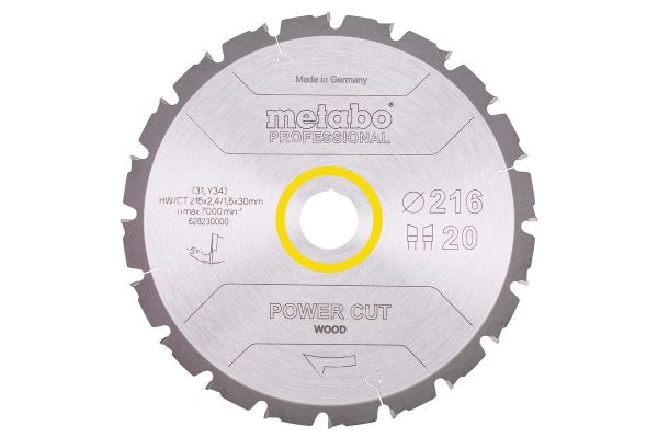   Metabo POWER CUT WOOD - PROFESSIONAL, 2162.430, 1.8, 20  628230000 -  1