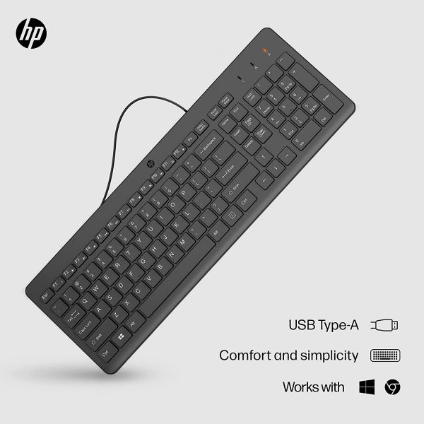   HP 150, 104key, USB-A, EN/RU,  664R5AA -  6